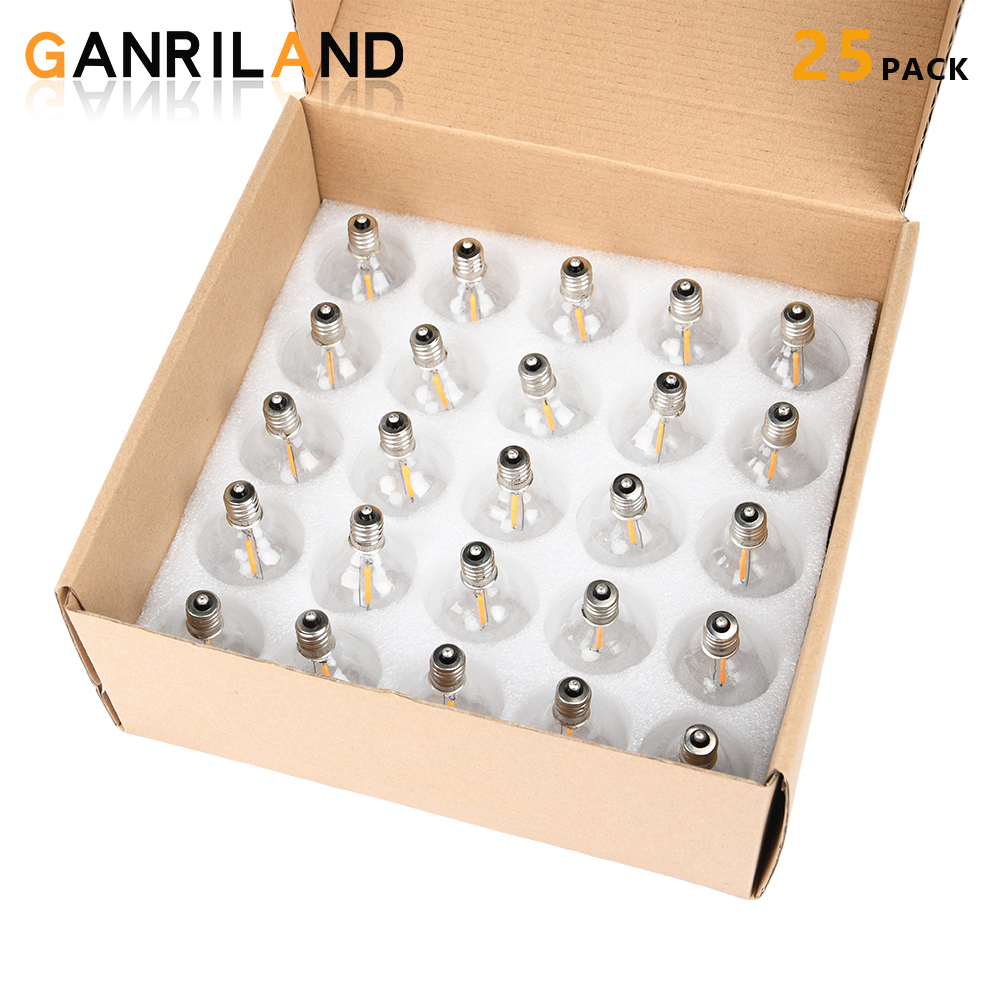 Outdoor Lighting Glass Replacement - GANRILAND LED String Lights Replacement Bulbs