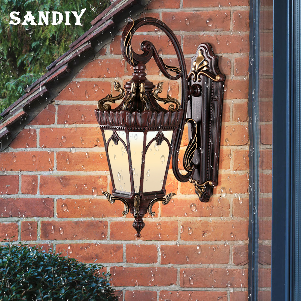 Outdoor Lighting Glass Replacement - SANDIY Retro Wall Lights Outdoor IP65
