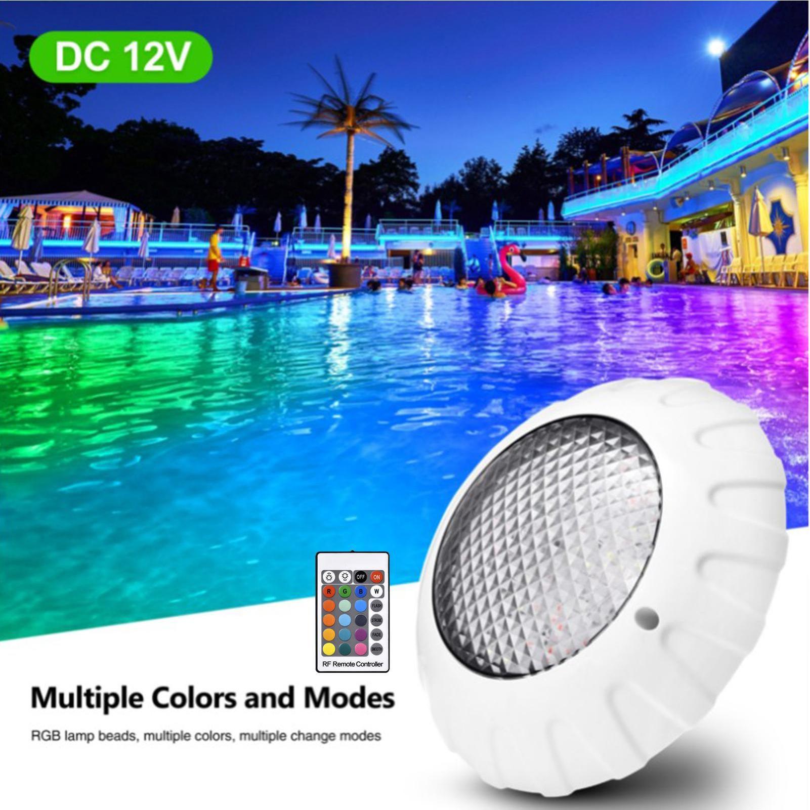 Outdoor Lighting In Ground - IP68 Waterproof Floating Pool Lights Bright