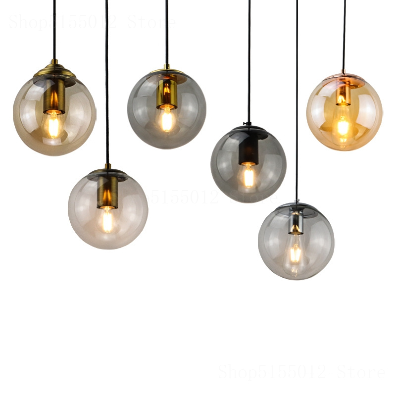 Outdoor Lighting Pendant - Smoky Gray Glass Lampshade Pendant Lights