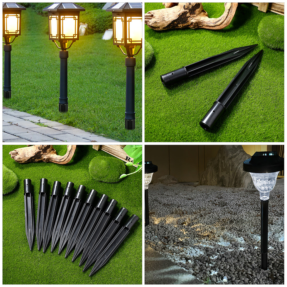 Outdoor Lighting Ground Fixtures - 6Pcs Heavy-Duty ABS Replacement Stakes for