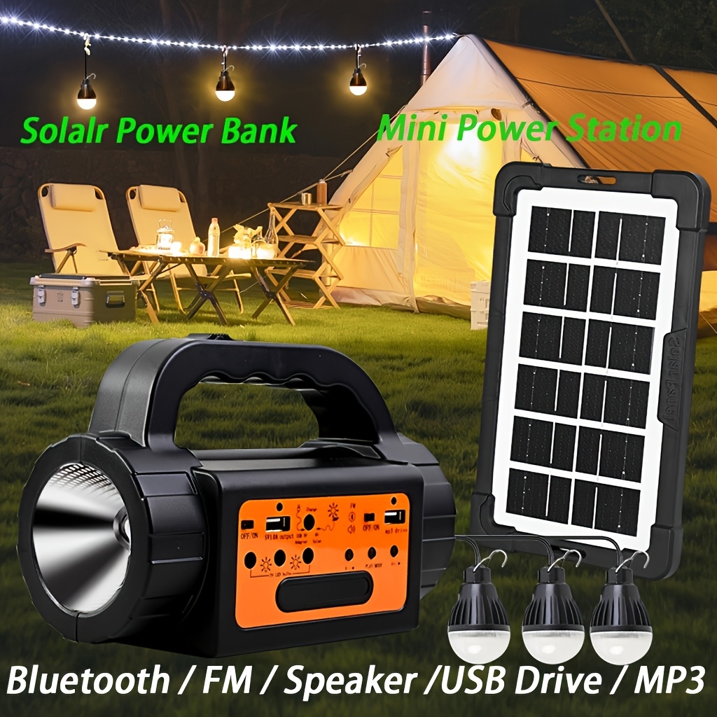 Outdoor Lighting Led - Solar Rechargeable Camping Lights Outdoor, Powered