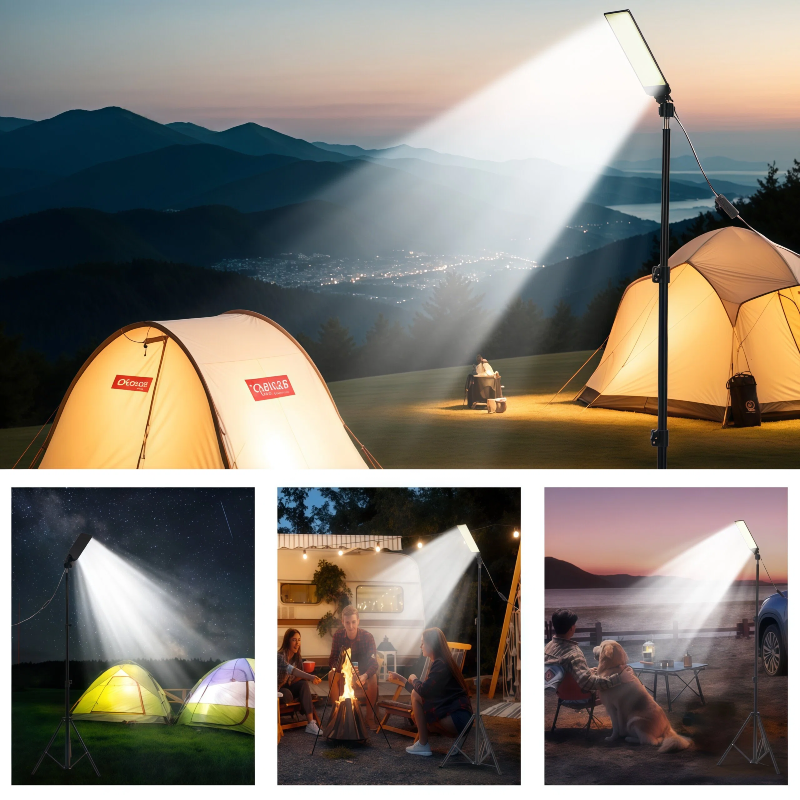 Outdoor Lighting Led - Telescopic LED Camping Lights Tripod, Outdoor