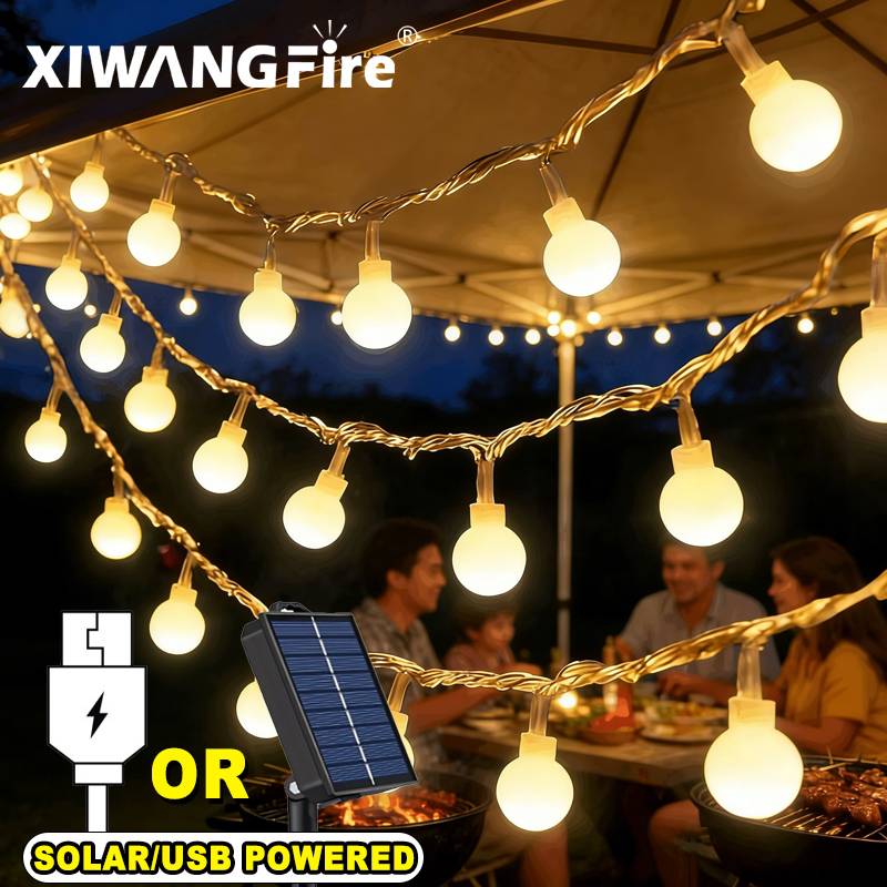 3-10M Solar/USB/Battery String - Outdoor Lighting Led ulasan dan harga