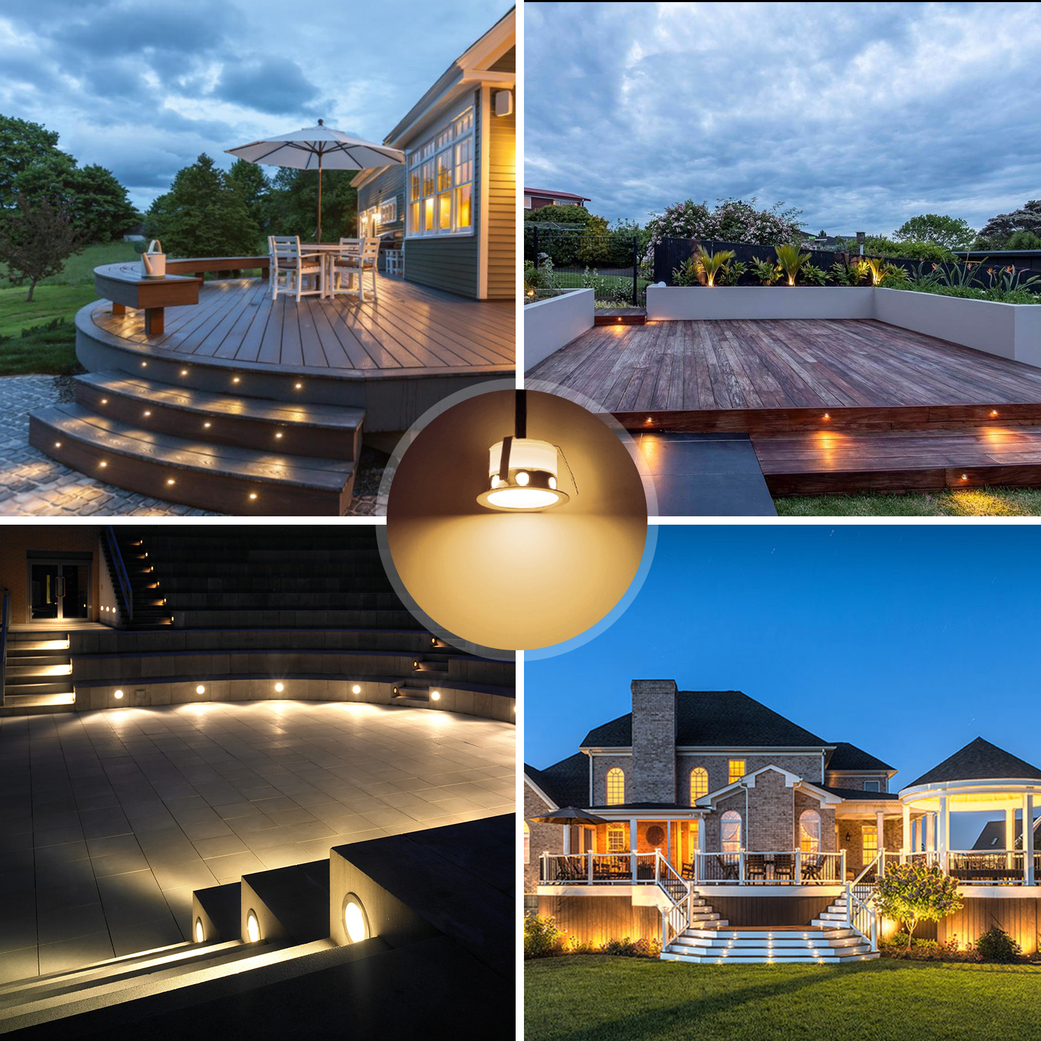QACA LED Low Voltage Recessed  - Outdoor Lighting Voltage ulasan dan harga