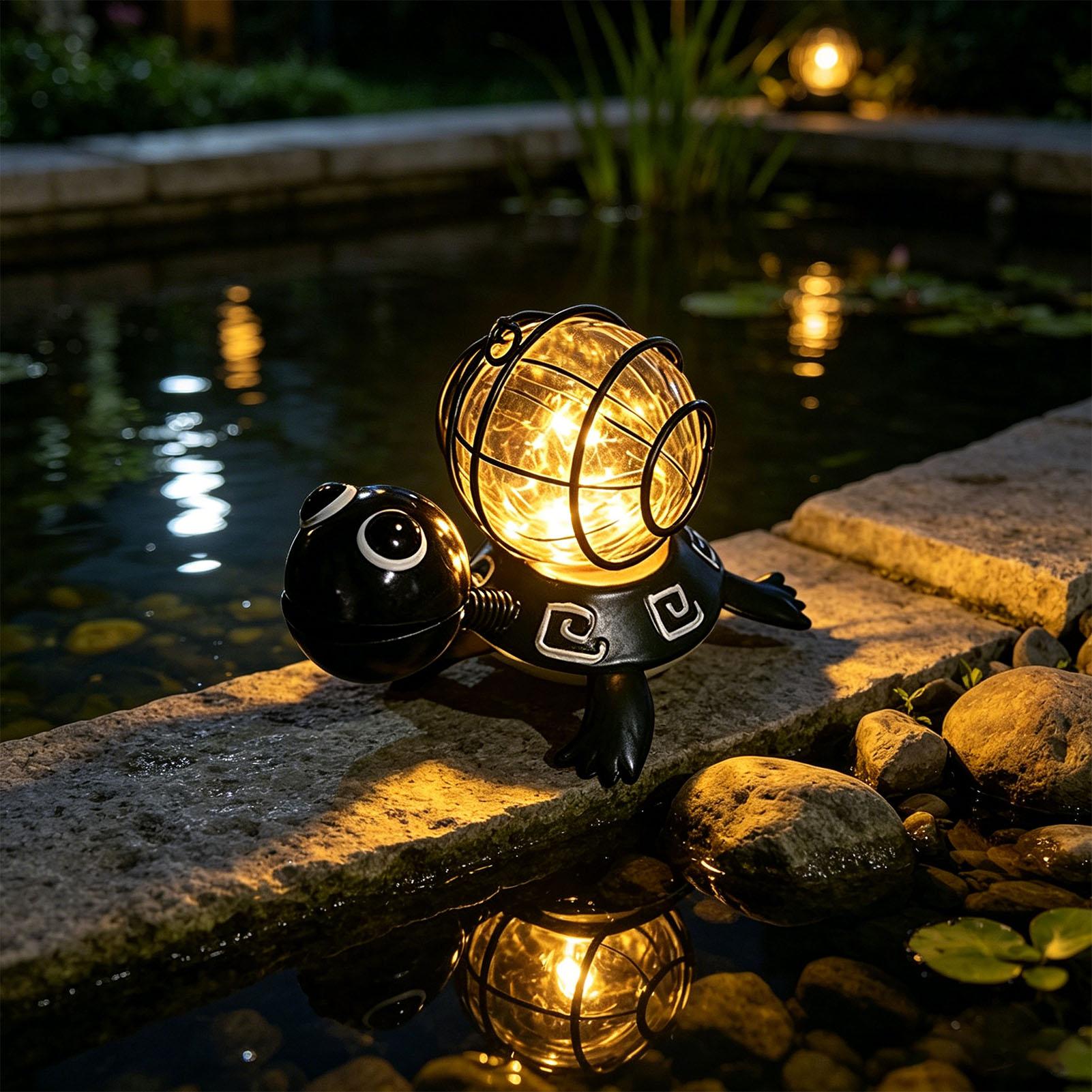 Solar Turtle Garden Statue Met - Solar Path Light ulasan dan harga