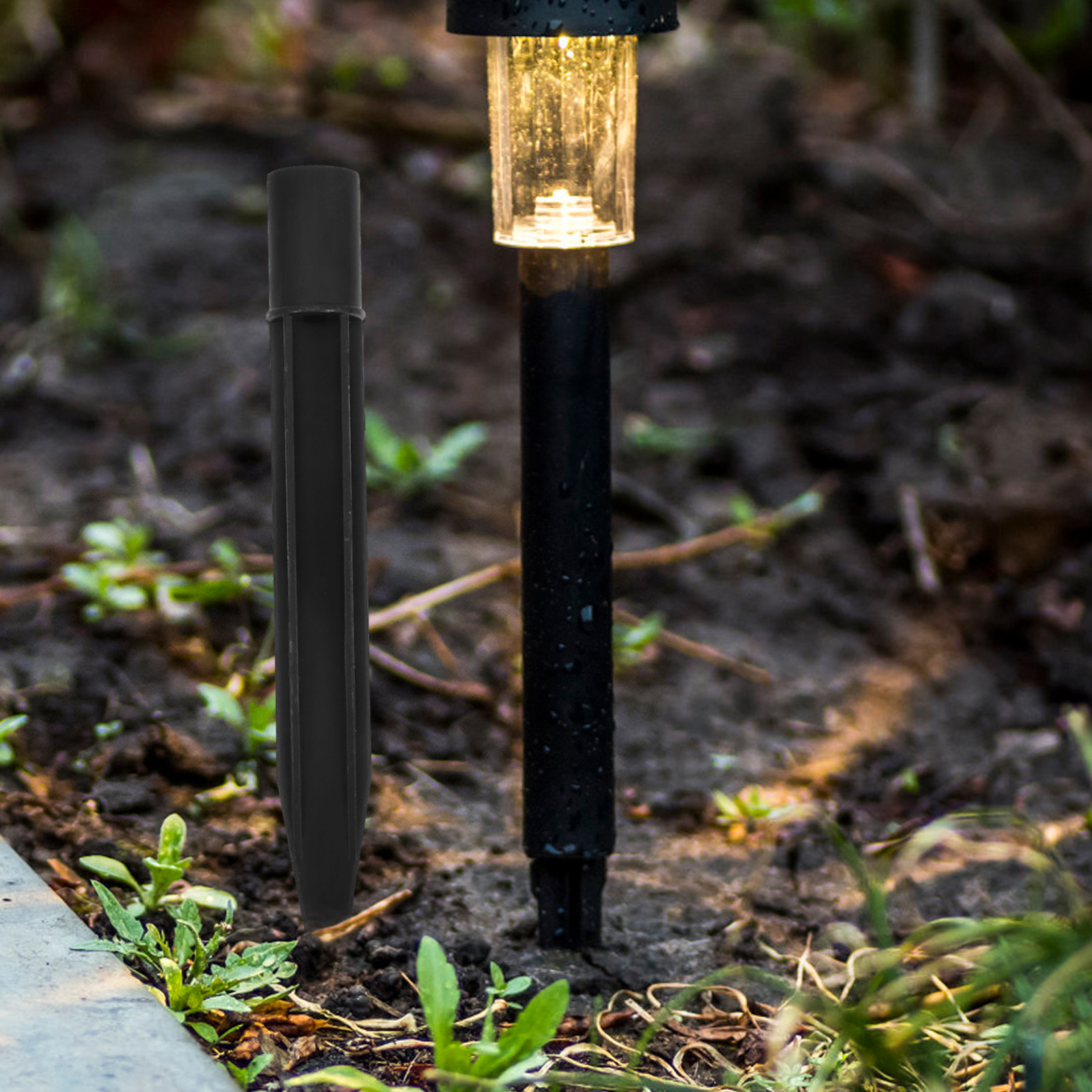 8Pcs Lawn Light Stake Plastic  - Outdoor Lighting In Ground ulasan dan harga