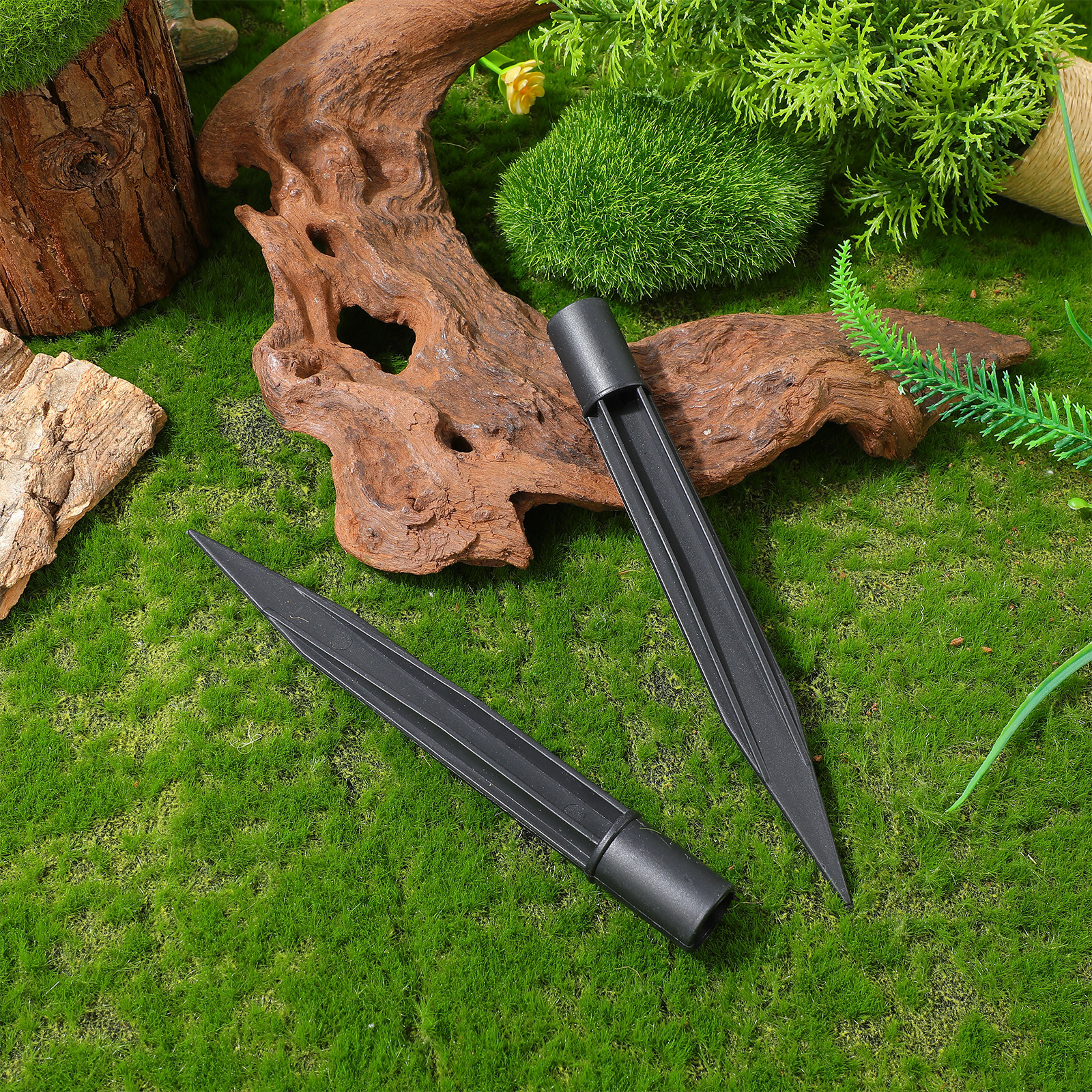 8Pcs Lawn Light Stake Plastic  - Outdoor Lighting In Ground ulasan dan harga