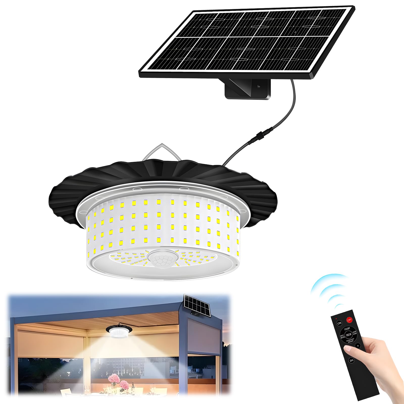 224-LED Solar Pendant Light wi - Outdoor Lighting Pendant ulasan dan harga