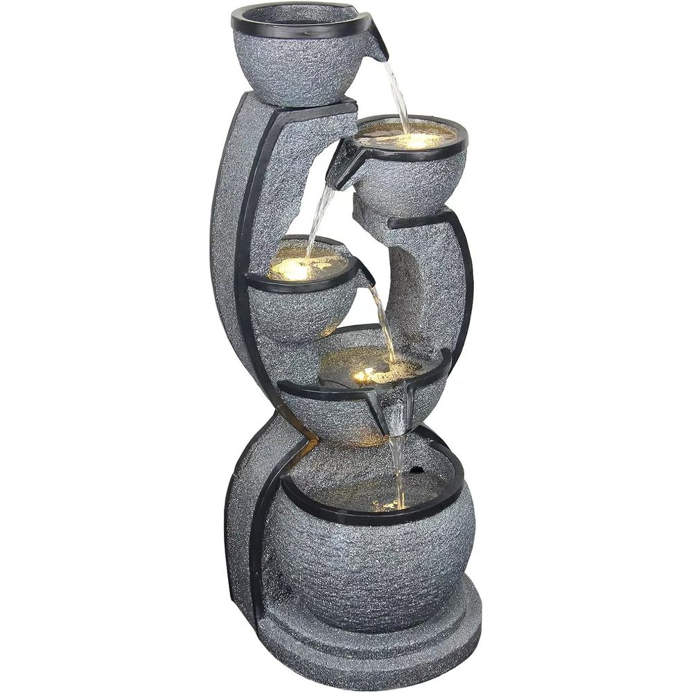 Water ountain Outdoor 37.4''H  - Outdoor Lighting Deck ulasan dan harga