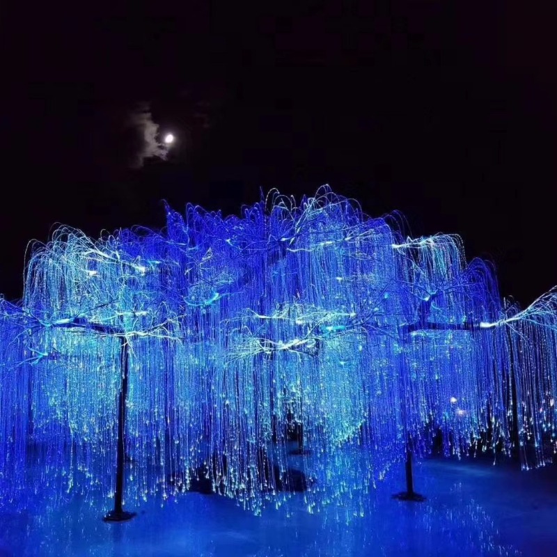DIY Fiber Optic Life Tree Lamp - Outdoor Lighting Pendant ulasan dan harga