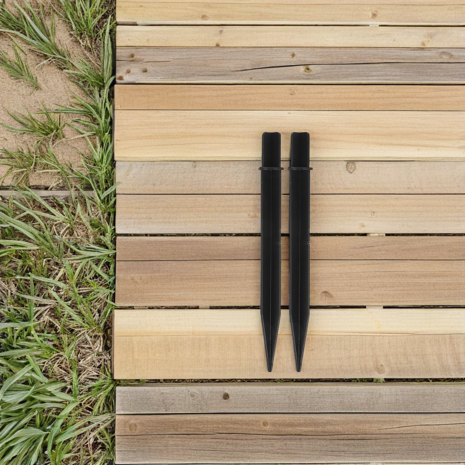 15Pcs Black Ground Stakes for  - Solar Path Light ulasan dan harga
