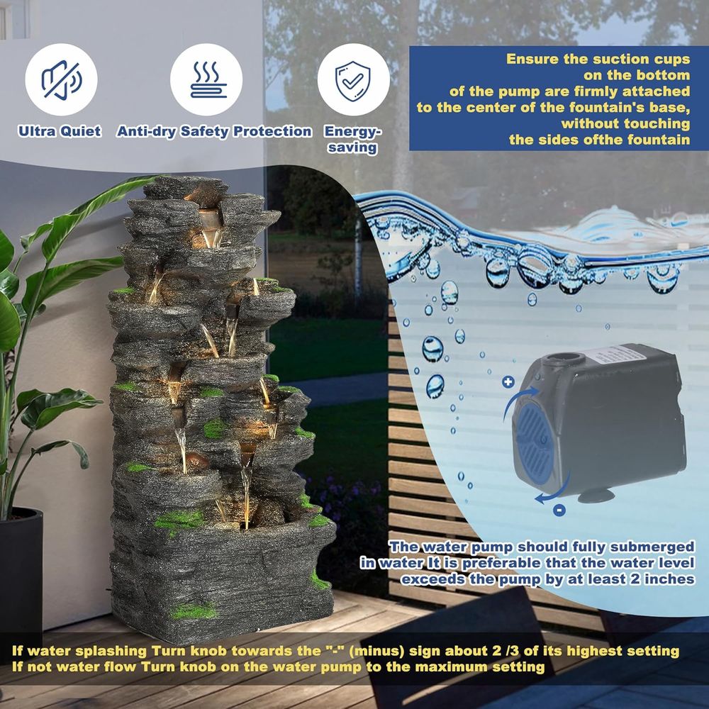 40 High Tiered Outdoor Rock Wa - Outdoor Lighting Deck ulasan dan harga
