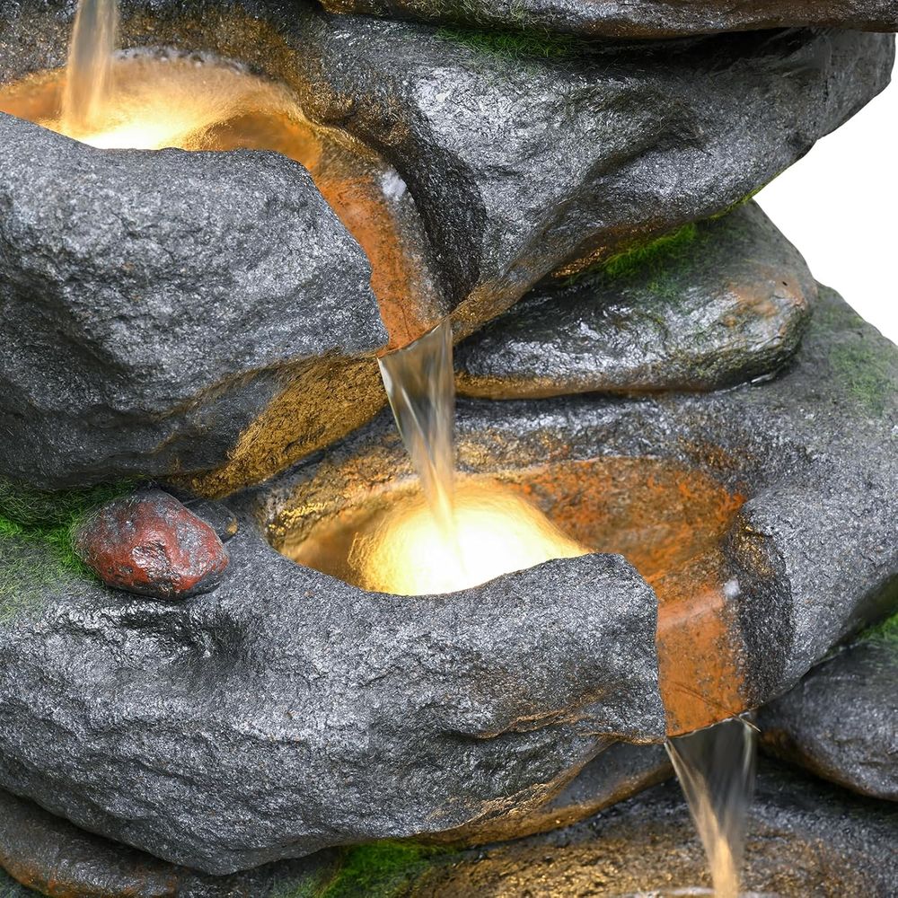 38 5-Tier Outdoor Waterfall Fo - Outdoor Lighting Deck ulasan dan harga