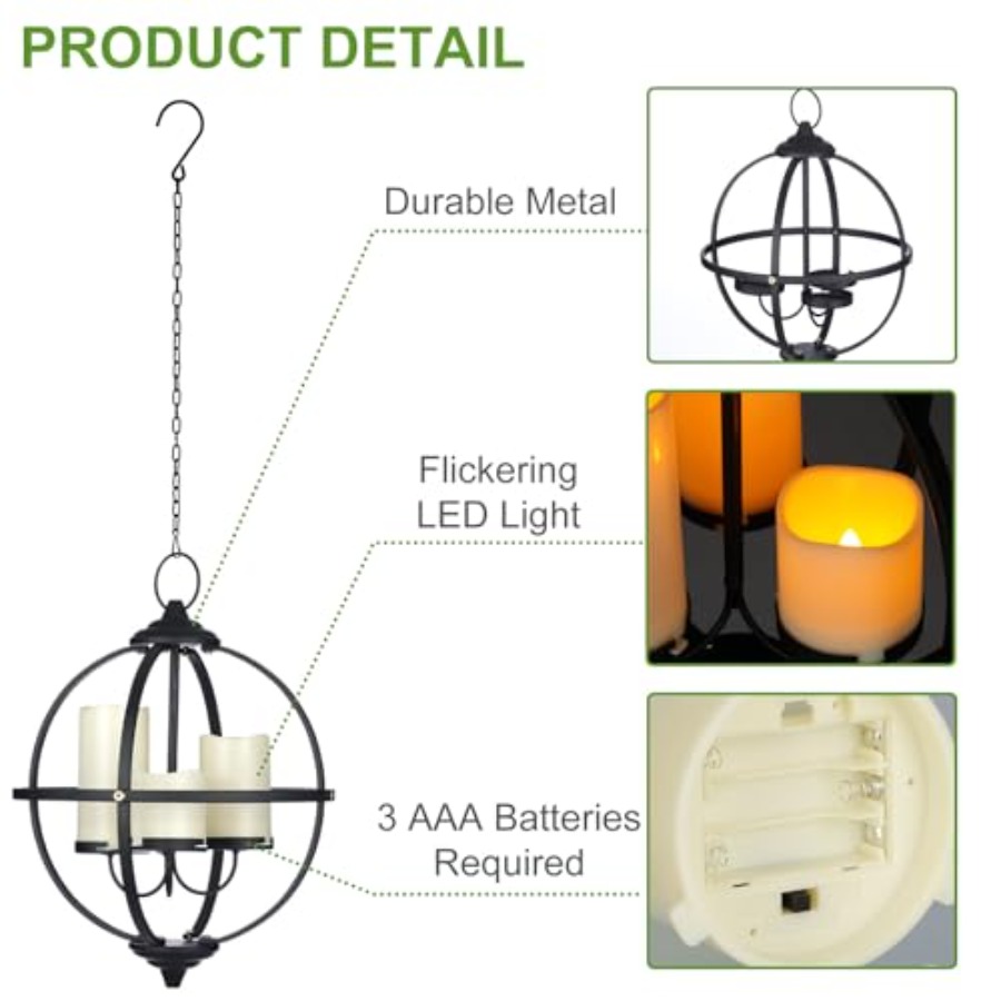 Battery Operated Outdoor Cle C - Outdoor Lighting Pendant ulasan dan harga
