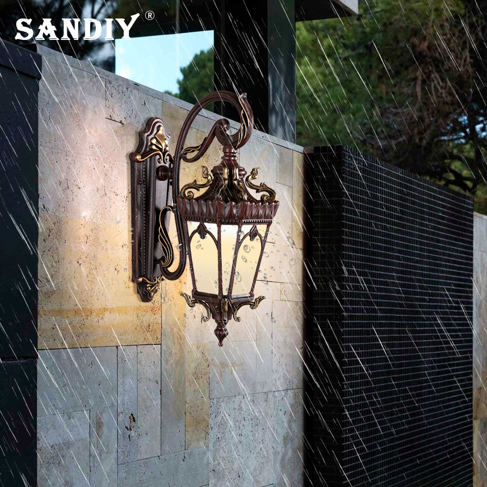SANDIY Retro Wall Lights Outdo - Outdoor Lighting Glass Replacement ulasan dan harga