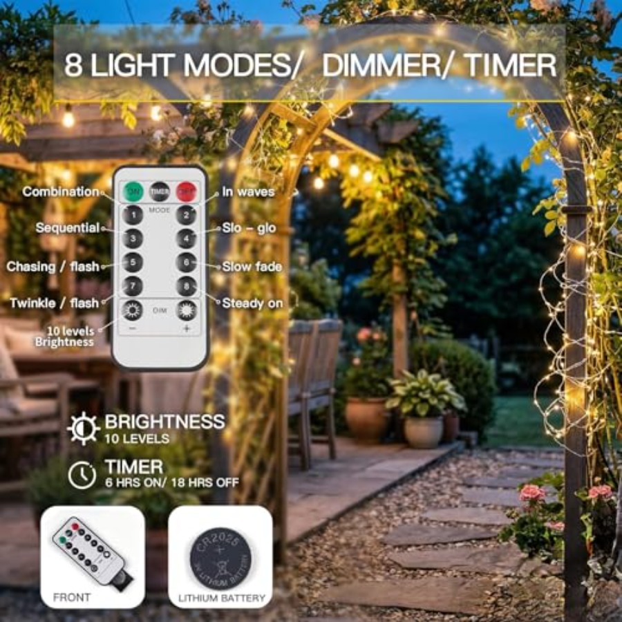 66Feet 200 LED Outdoor String  - Outdoor Lighting Led ulasan dan harga