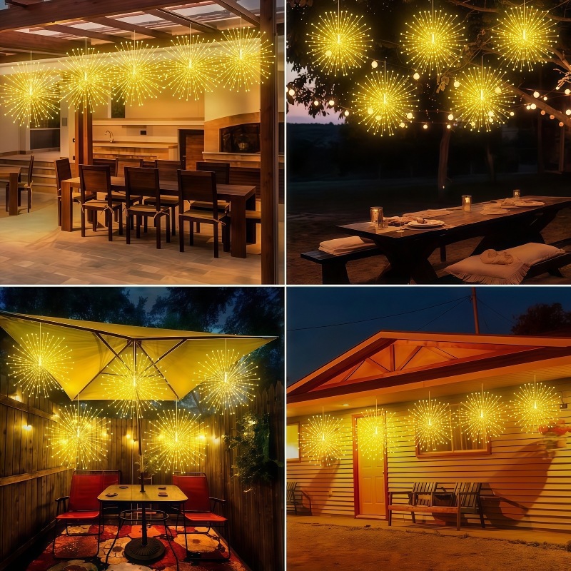 LED Solar Hanging Firework Lig - Outdoor Lighting For Your Yard ulasan dan harga