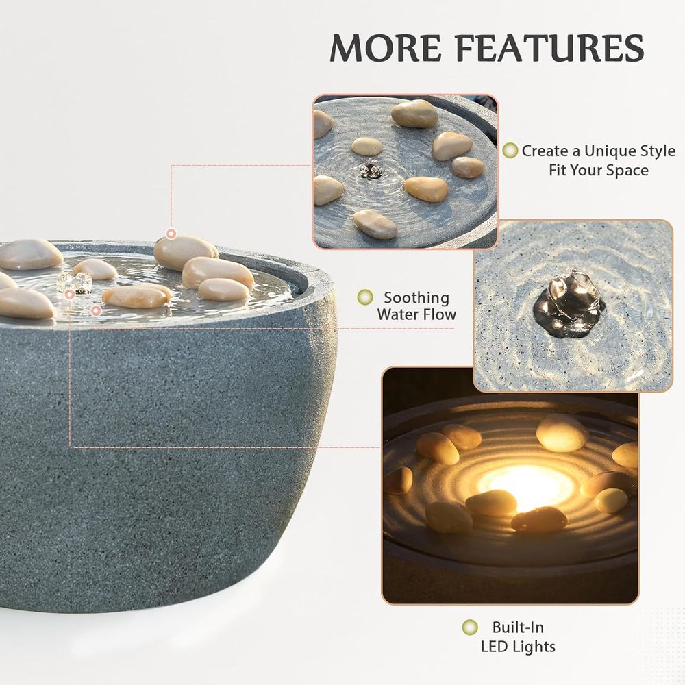 Gray 10.6 Tall Outdoor Resin W - Outdoor Lighting Deck ulasan dan harga
