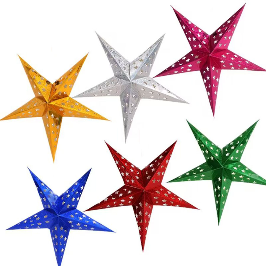 1PCX30cm Out Star Hanging Pend - Outdoor Lighting Pendant ulasan dan harga