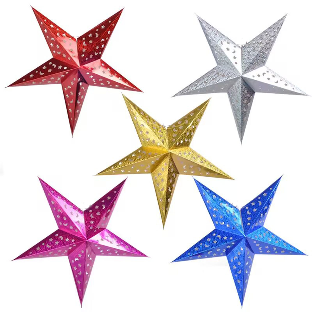 1PCX30cm Out Star Hanging Pend - Outdoor Lighting Pendant ulasan dan harga
