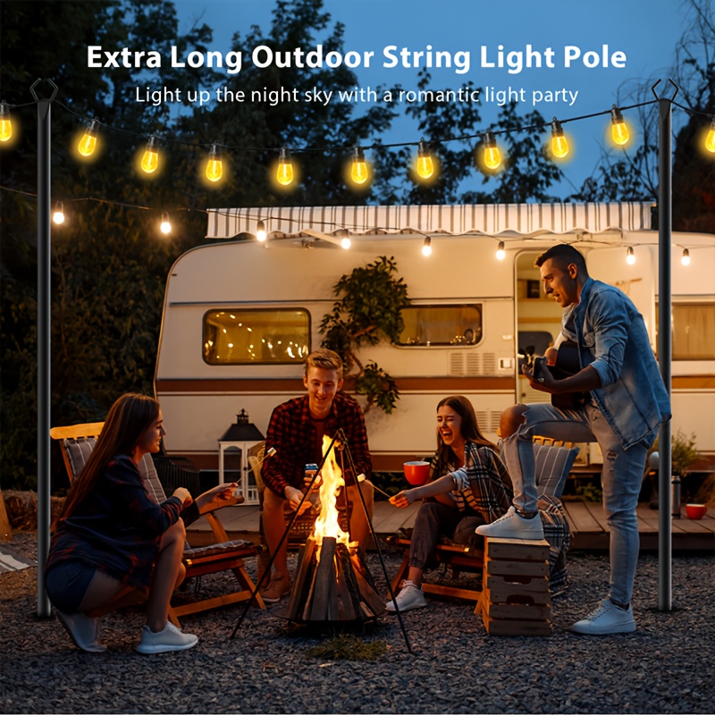 6pcs Metal Light Poles, 8.9ft  - Outdoor Lighting Deck ulasan dan harga