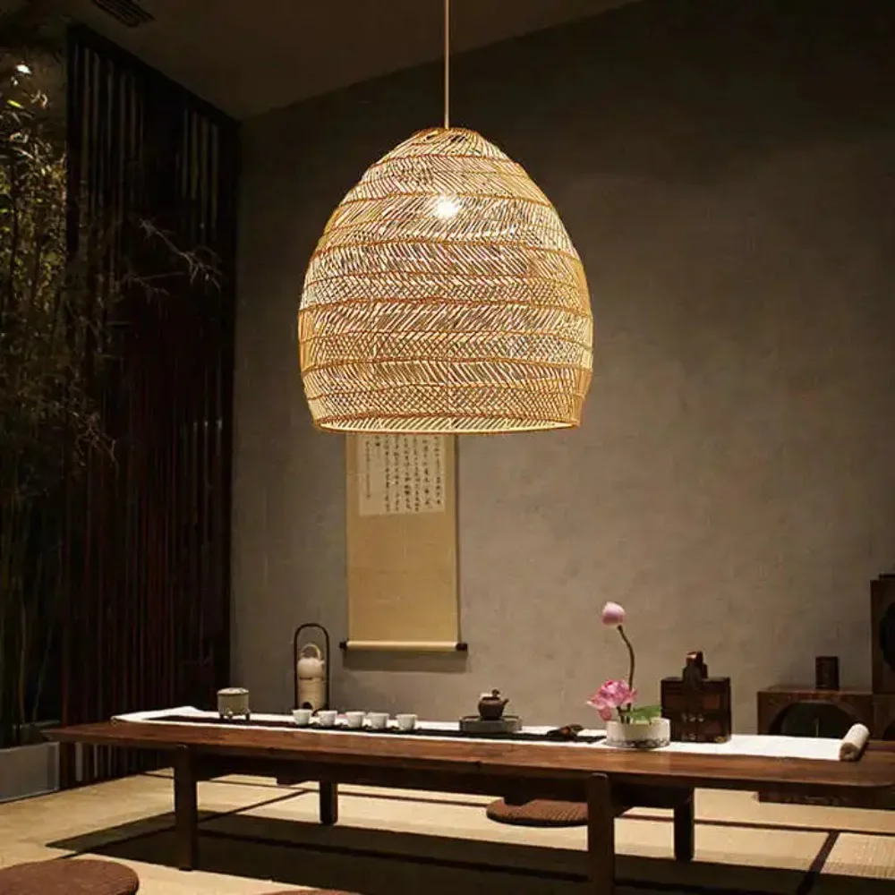 Natural Wicker Design Pendant  - Outdoor Lighting Pendant ulasan dan harga