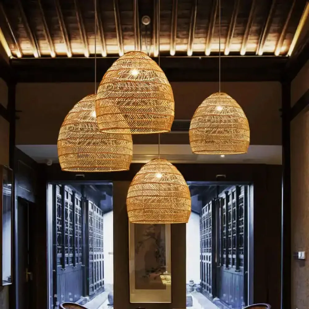 Natural Wicker Design Pendant  - Outdoor Lighting Pendant ulasan dan harga