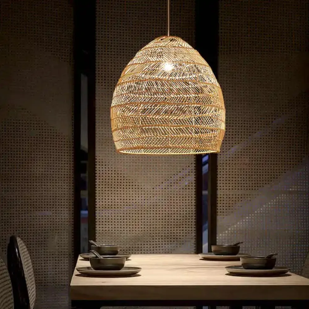 Natural Wicker Design Pendant  - Outdoor Lighting Pendant ulasan dan harga