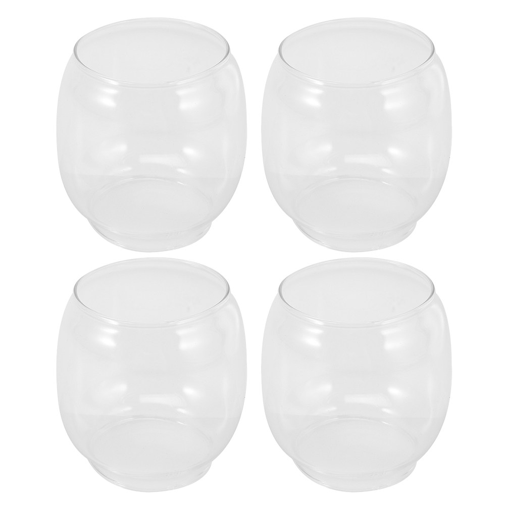 4Pcs Clear Glass Lamp Shades V - Outdoor Lighting Glass Replacement ulasan dan harga