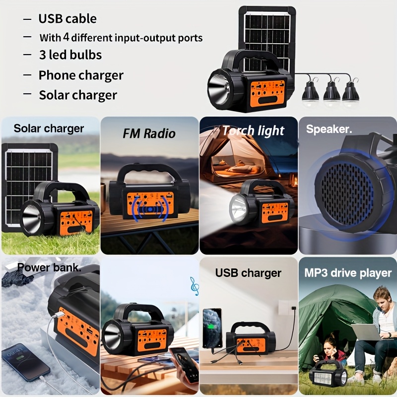 Solar Rechargeable Camping Lig - Outdoor Lighting Led ulasan dan harga