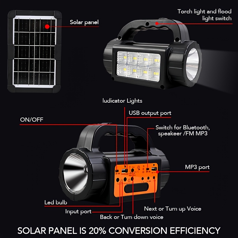 Solar Rechargeable Camping Lig - Outdoor Lighting Led ulasan dan harga