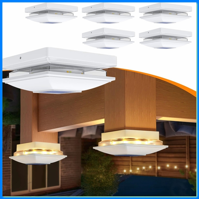 4 Pack Solar Post Cap Lights O - Outdoor Lighting Deck ulasan dan harga