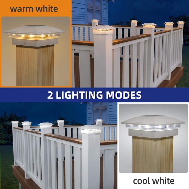 4 Pack Solar Post Cap Lights O - Outdoor Lighting Deck ulasan dan harga
