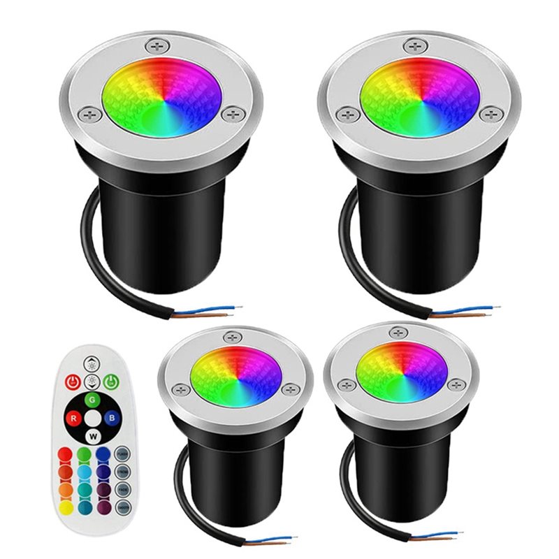 【NEW YEAR  】RGBW In Ground Lig - Outdoor Lighting Voltage ulasan dan harga