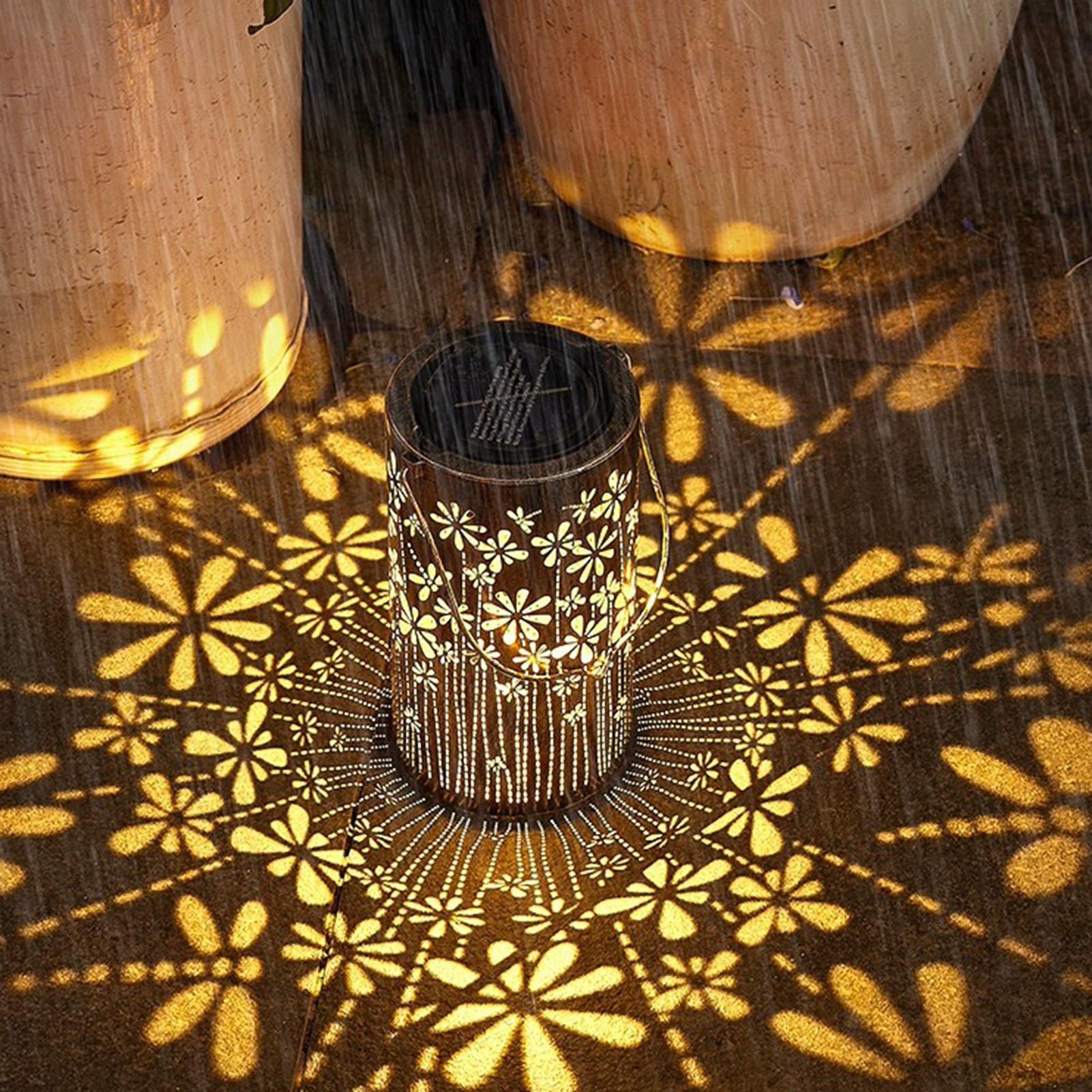 Solar Lanterns Colorful Metal  - Solar Path Light ulasan dan harga