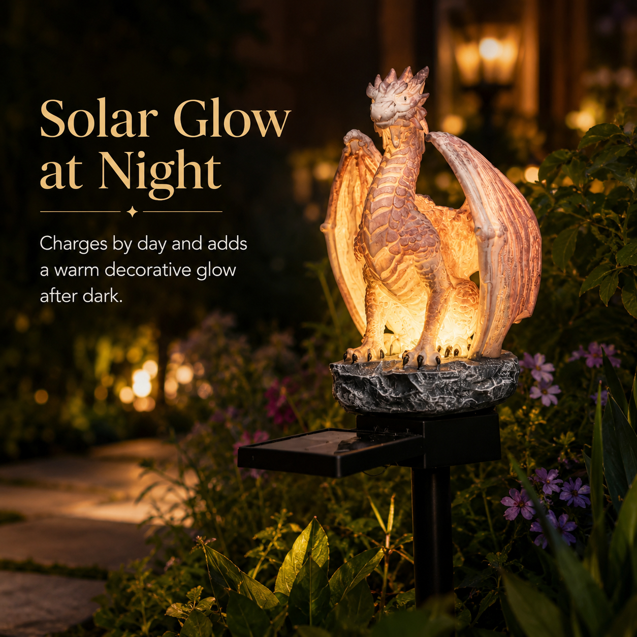 Solar Powered Dragon Garden St - Solar Path Light ulasan dan harga