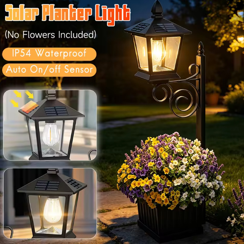 2-in-1 Solar Garden Planter La - Outdoor Lighting In Ground ulasan dan harga