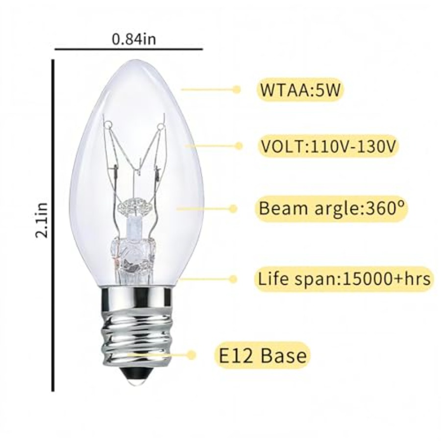 C7 Christmas Replacement Bulbs - Outdoor Lighting Glass Replacement ulasan dan harga