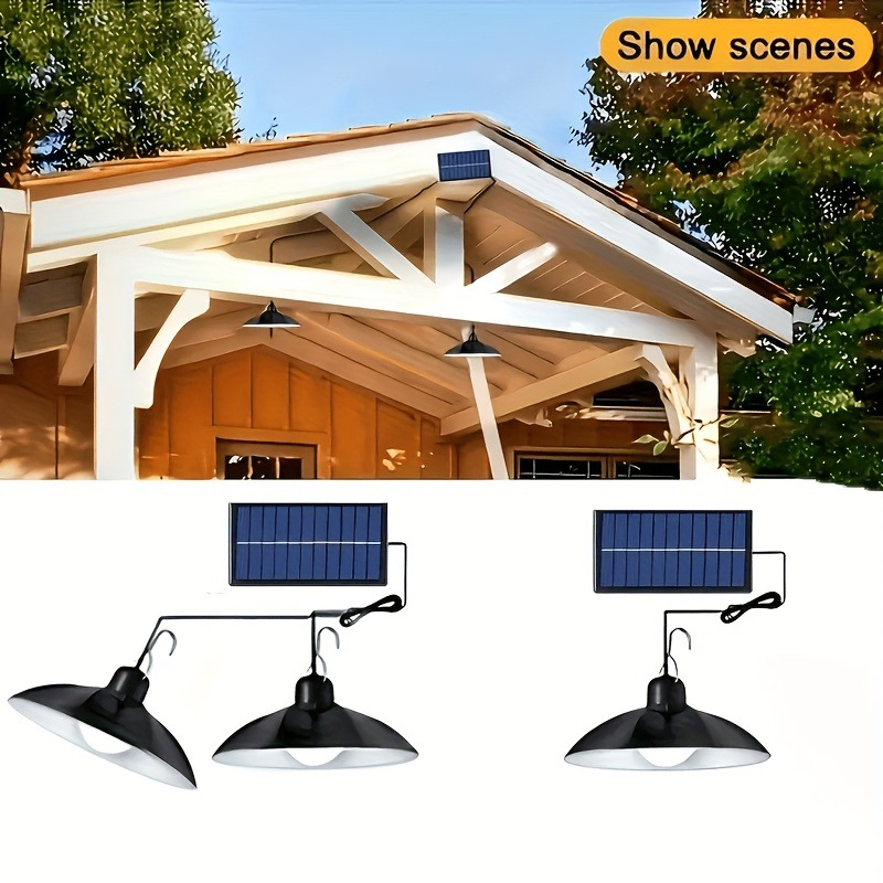 1pc Solar Pendant Light Outdoo - Outdoor Lighting Pendant ulasan dan harga