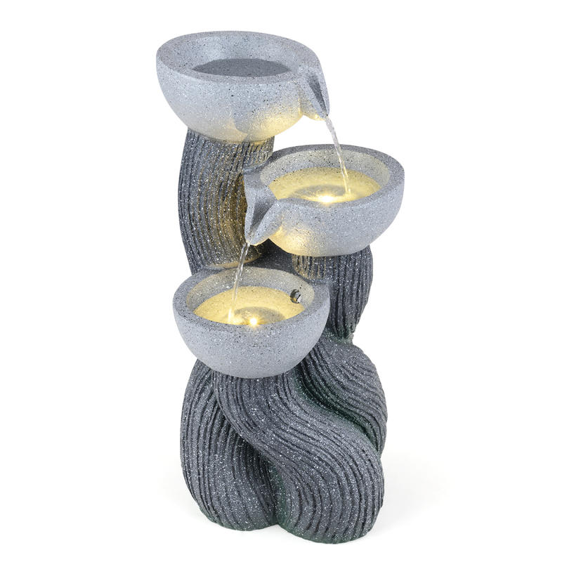 3-Tier Outdoor Water Fountain  - Outdoor Lighting Deck ulasan dan harga