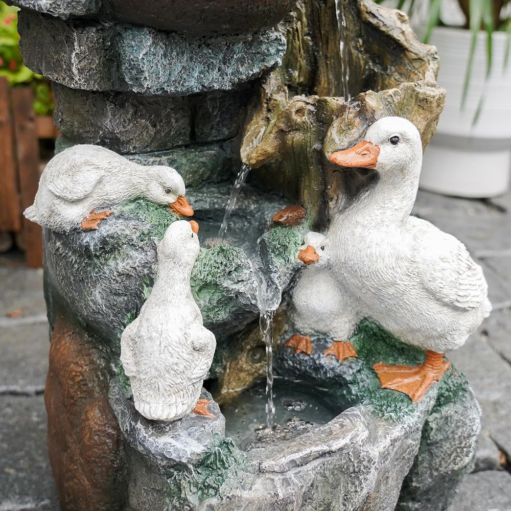 6-Tier Cascading Tree Trunk Fo - Outdoor Lighting Deck ulasan dan harga