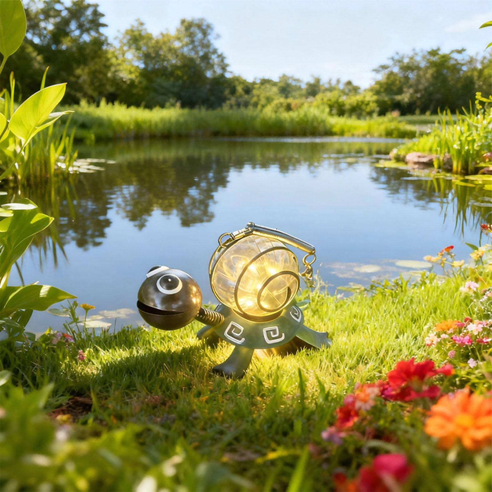 Solar Turtle Garden Statue Wat - Solar Path Light ulasan dan harga