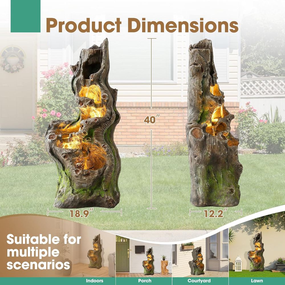 Outdoor 6-Tier Cascading Tree  - Outdoor Lighting Deck ulasan dan harga